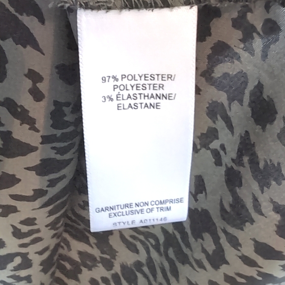 CHIC by Jacob Leopard Print Tank Top | Size M Brown Racerback Cami Blouse - Picture 5 of 6